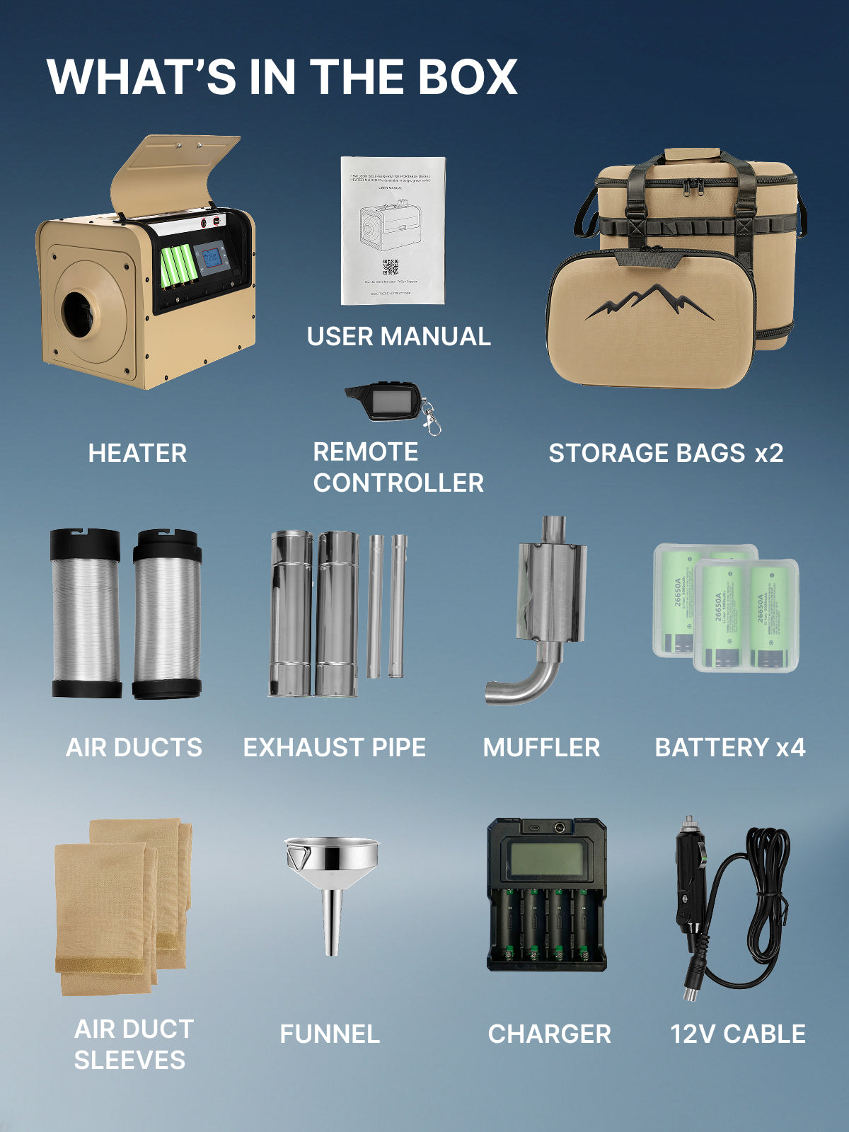 Trailson Self-Powering Diesel Heater for RV, Camping & Outdoor Use