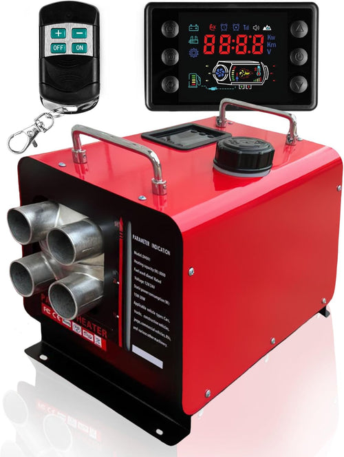 Trailson 8kW Portable Diesel Air Heater – 12V/24V/220V, LCD, Remote